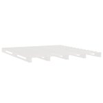 vidaXL Lit de palette blanc 120x200 cm bois de pin massif