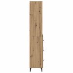 vidaXL Haut Armoire avec tiroir Chêne artisanal 69 5 x 34 x 180 cm