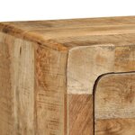 vidaXL Meuble TV mural 100x32x25 cm bois massif manguier brut