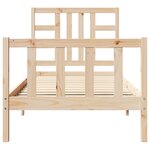 vidaXL Cadre de lit sans matelas 90x190 cm bois de pin massif