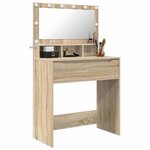 vidaXL Tables de maquillage pour chambre avec tiroir Chêne Sonoma