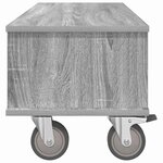 vidaXL Meuble TV Gris Sonoma 100 x 35 x 35 cm Bois d'ingénierie