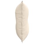 vidaXL Coussin de Dos Beige 80 x 50 cm Tissu en microfibre
