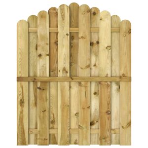 vidaXL Portail de jardin Bois de pin imprégné 100x125 cm