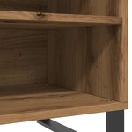 vidaXL Armoire à disques chêne artisanal 84 5x38x48 cm bois ingénierie