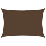 vidaXL Voile d'ombrage 160 g/m² Marron 3 5x5 m PEHD