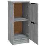 vidaXL Buffet Sonoma gris 30x30x70 cm Bois d'ingénierie