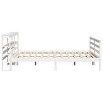 vidaXL Cadre de lit sans matelas blanc 180x200 cm bois massif de pin