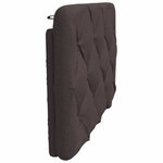 vidaXL Coussin de tête de lit marron foncé 80 cm tissu