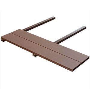 vidaXL Planche de terrasse 6 Pièces Marron WPC