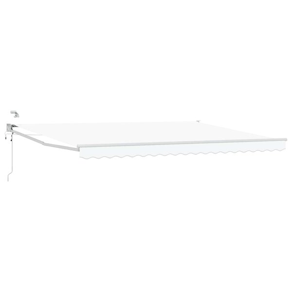vidaXL Auvent rétractable électrique Blanc 4 × 3 m