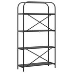 vidaXL Étagère Chêne noir 80 x 30 x 146 cm Bois d'ingénierie