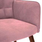 vidaXL Chaise de relaxation Rose Velours