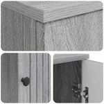 vidaXL Bureau Sonoma gris 142 5 x 50 x 75 cm Bois d'ingénierie
