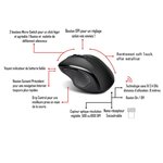 Souris sans fil advance shape 6d (noir)