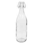 vidaXL 24 Pièces Bouteilles en verre avec bouchon clipsable 1 L