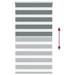 vidaXL Store zèbre gris foncé largeur du tissu 65 9 cm polyester