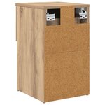 vidaXL Armoire de lit Chêne artisanal 29 x 31 5 x 49 cm