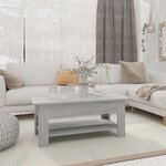 vidaXL Table basse sonoma gris 102x55x42 cm bois d'ingénierie