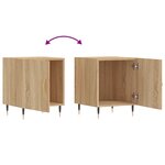 vidaXL Tables de chevet 2 Pièces chêne sonoma 40x40x50 cm bois ingénierie