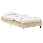 vidaXL Cadre de lit Chêne Sonoma 80 x 200 cm Bois d'ingénierie