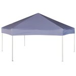 vidaXL Chapiteau hexagonal avec 6 parois latérales 3 6x3 1m Bleu foncé