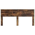 vidaXL Tête de lit Chêne fumé 180 cm Bois d'ingénierie