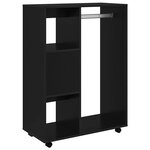 vidaXL Garde-robe Noir 80x40x110 cm Bois d’ingénierie