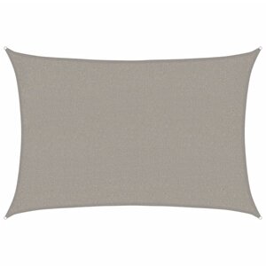 vidaXL Voile d'ombrage 160 g/m² rectangulaire gris clair 2x3 m PEHD
