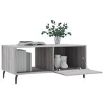 vidaXL Table basse sonoma gris 90x50x40 cm bois d'ingénierie