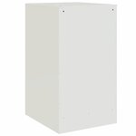 vidaXL Table de chevet blanc 34 5x39x62 cm acier
