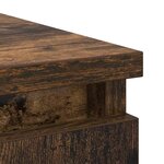 vidaXL Buffet avec tiroir chêne fumé 71x35x65 cm bois d'ingénierie