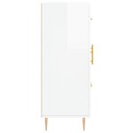vidaXL Buffet Blanc brillant 69 5x34x90 cm Bois d'ingénierie