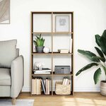 vidaXL Étagère séparatrice de pièce chêne artisanal 69 5x29x137 5 cm