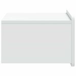 vidaXL Cabinet de chevet mural avec tiroir Blanc 49 x 34 5 x 24 cm