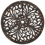 vidaXL Ensemble bistro de jardin 3 pc Bronze Aluminium