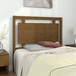 vidaXL Tête de lit Marron miel 105 5x4x100 cm Bois massif de pin