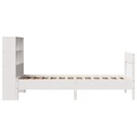 vidaXL Cadre de lit sans matelas blanc 90x190 cm bois de pin massif