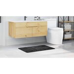 vidaXL Tapis de bain Gris foncé 60 x 90 cm Polypropylène