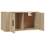 vidaXL Meubles TV muraux 2 Pièces chêne sonoma 80x34 5x40 cm