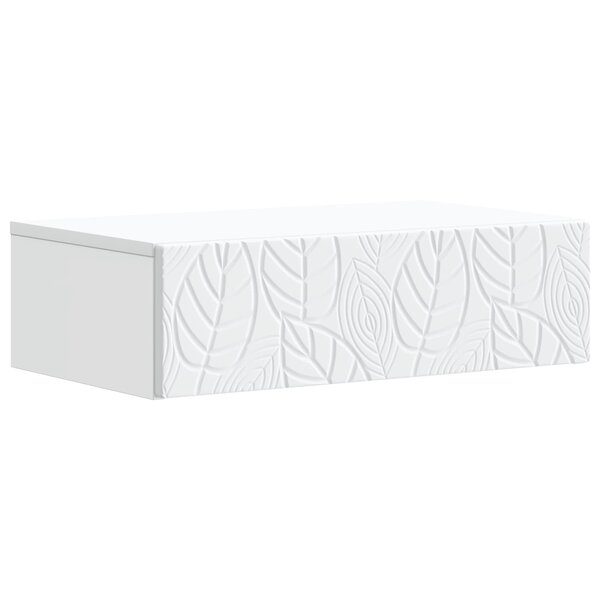 vidaXL Table d'appoint murale Blanc 87 5 x 34 5 x 17 cm