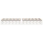 vidaXL Cadre de lit sans matelas blanc 100x200 cm bois de pin massif