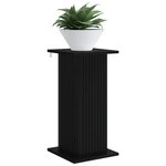 vidaXL Support de Plante Noir 30 5 x 30 x 60 5 cm Bois d'ingénierie