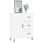vidaXL Buffet blanc 69 5x34x90 cm bois d'ingénierie