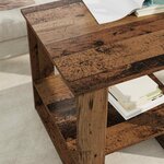 vidaXL Table basse Bois ancien 51 x 50 x 50 cm Bois d'ingénierie
