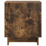 vidaXL Cabinet de chevet 2 Pièces Chêne fumé 43 x 34 5 x 50 cm