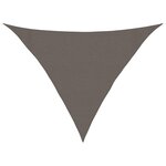 vidaXL Voile d'ombrage 160 g/m² Anthracite 3x3x4 2 m PEHD