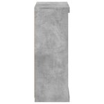 vidaXL Buffet avec lumières LED gris béton 60 5x37x100 cm