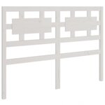 vidaXL Cadre de lit Blanc Bois massif 180x200 cm Super King