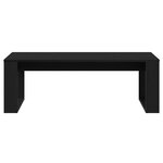 Table basse vidaXL noire en chêne 102x50x35 cm en bois d'ingénierie